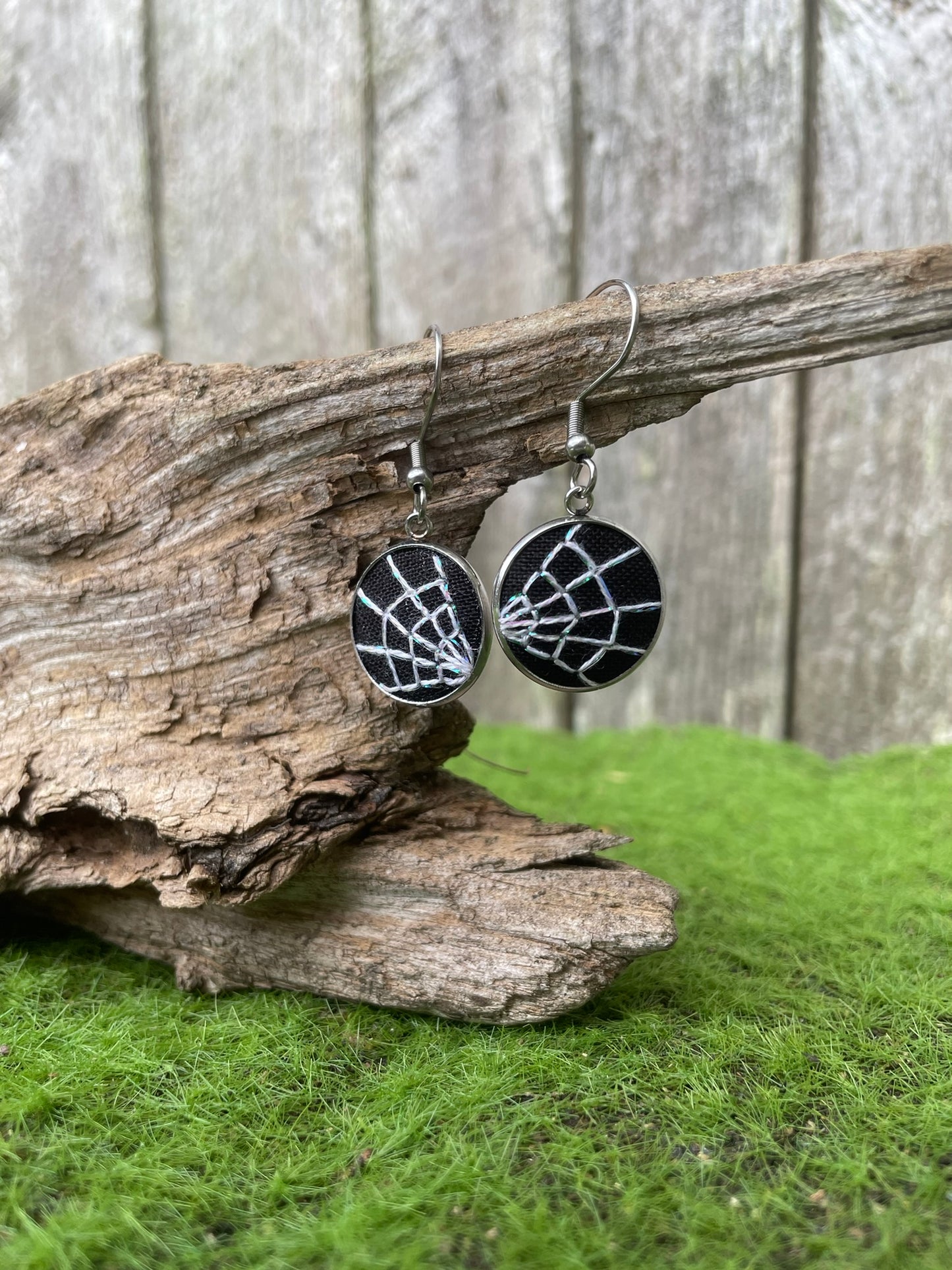 Spider Web Earrings