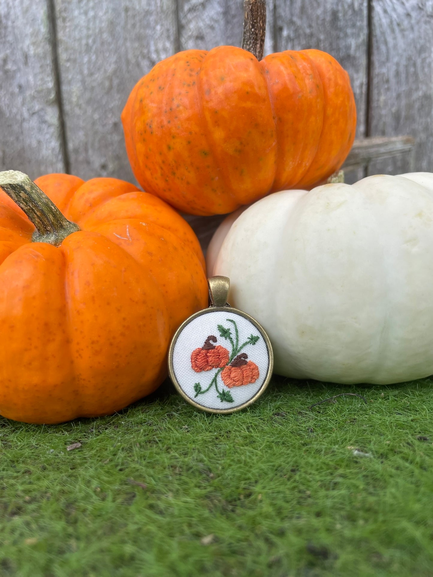 Pumpkin Pair Pendant