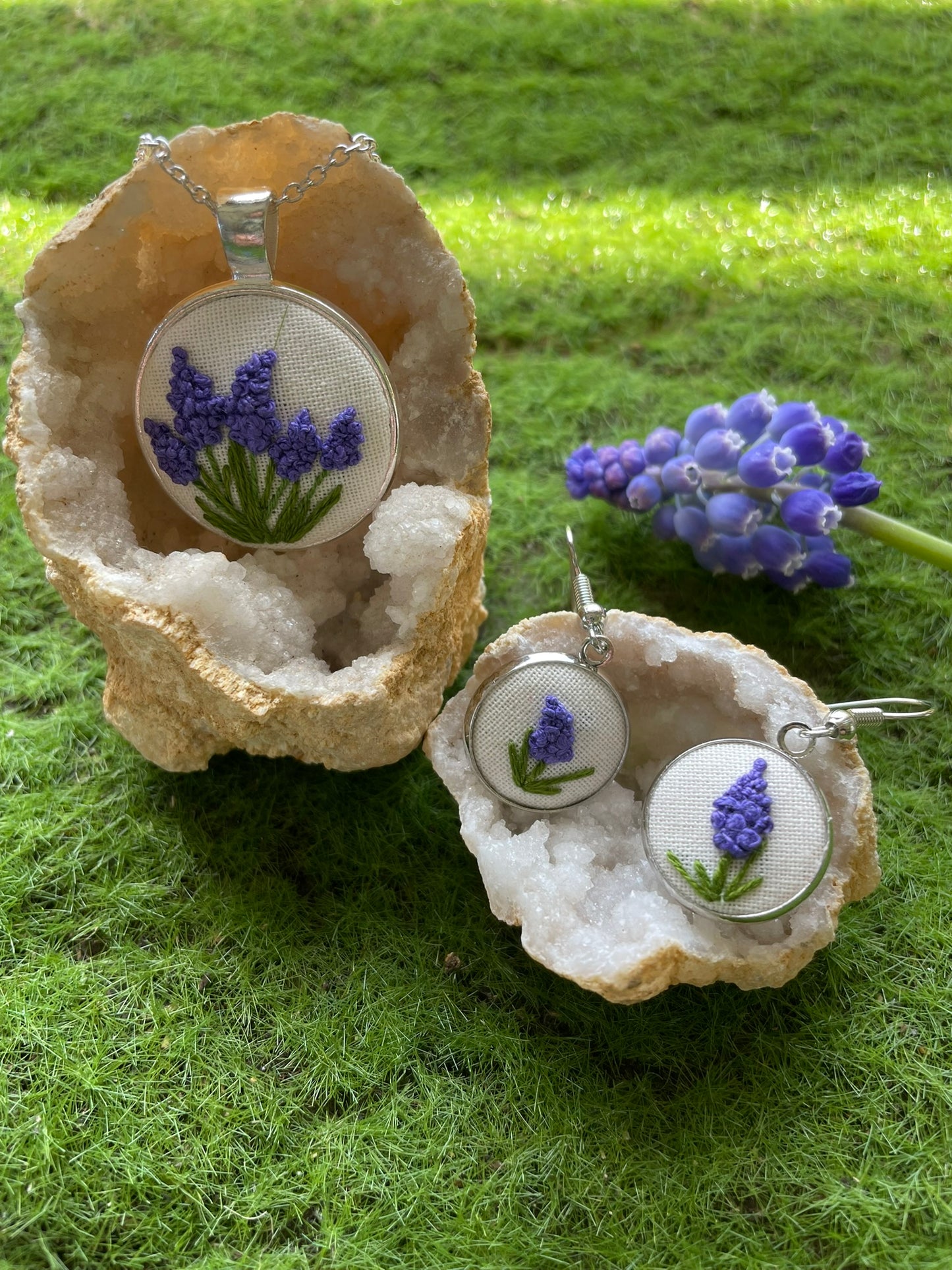 Grape Hyacinth Pendant