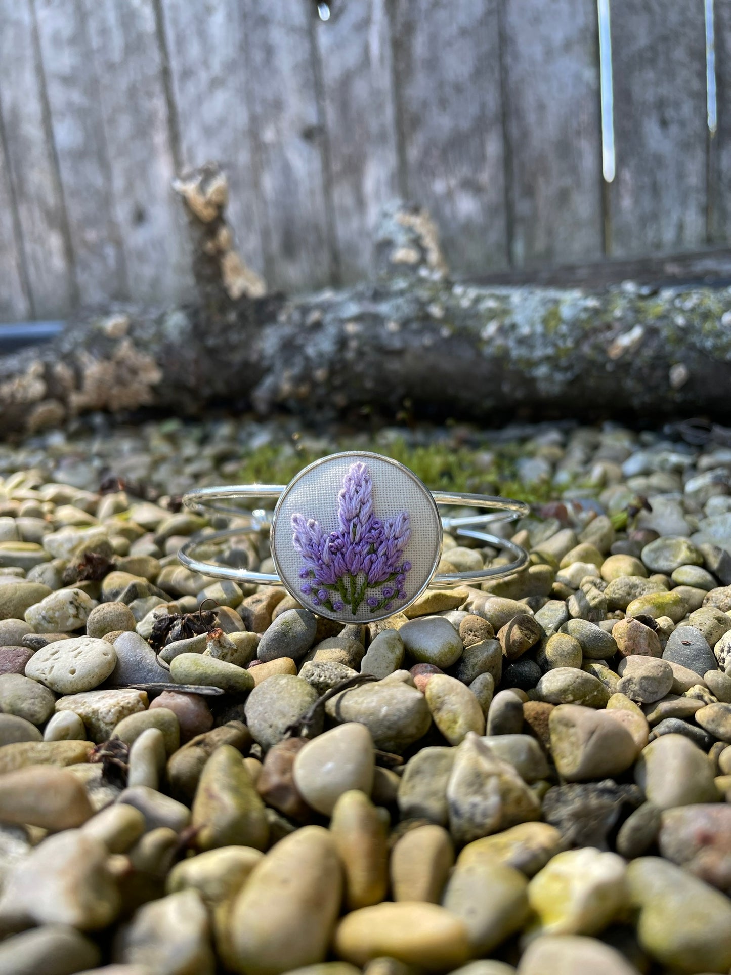 Purple Lupine Cuff Bracelet