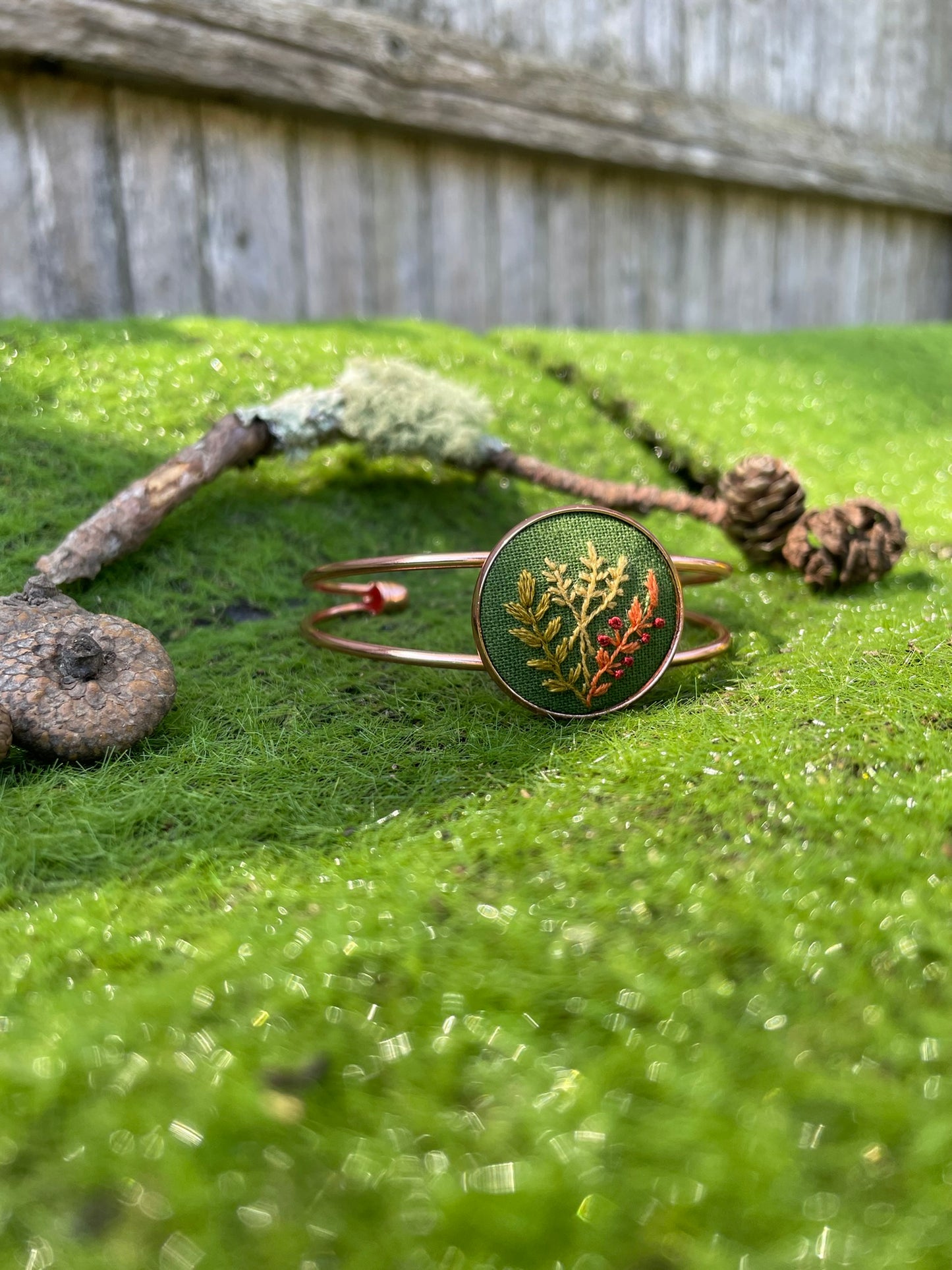 Fall Foliage Cuff Bracelet