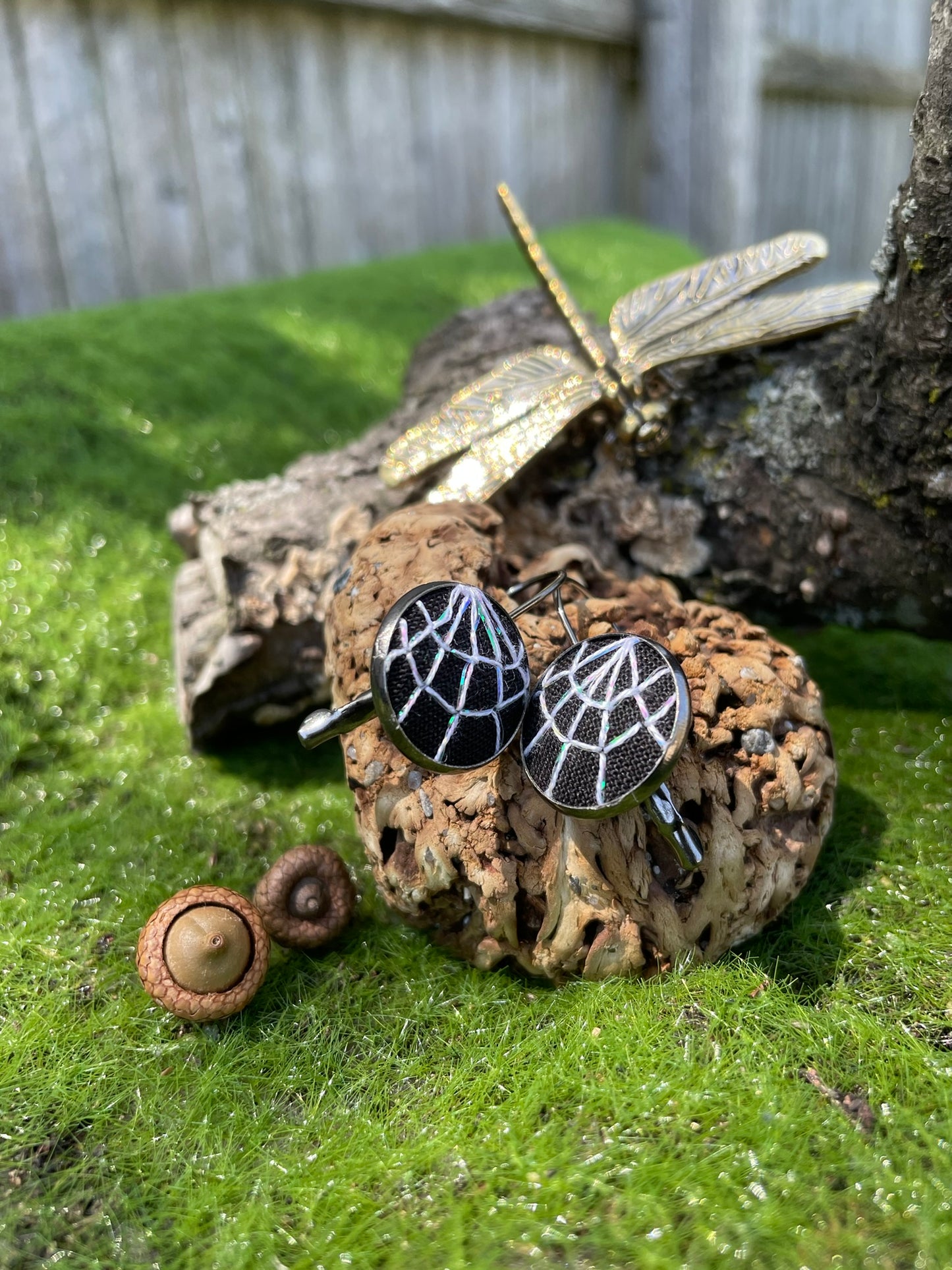Spider Web Earrings