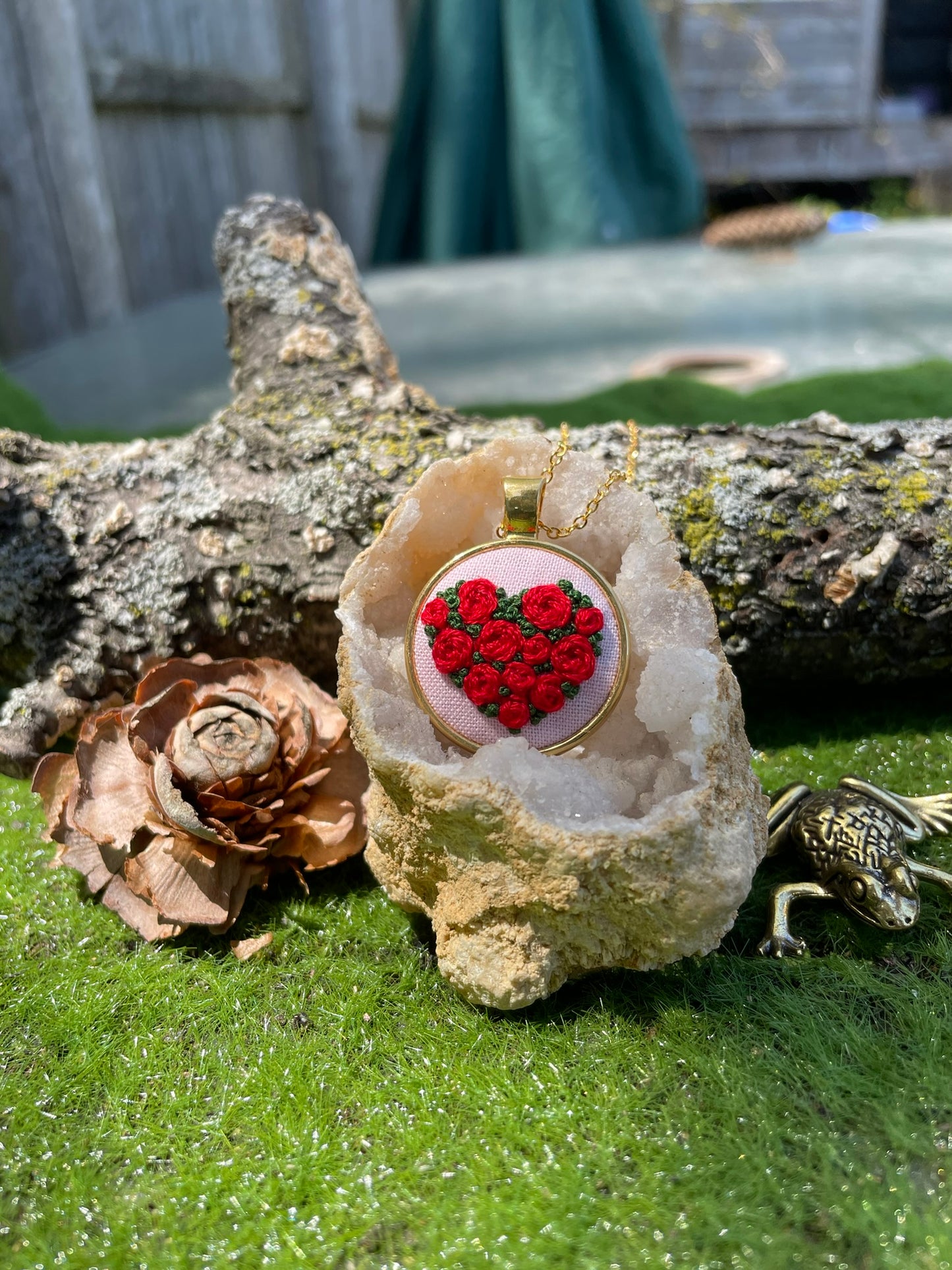 A Dozen Red Roses Pendant