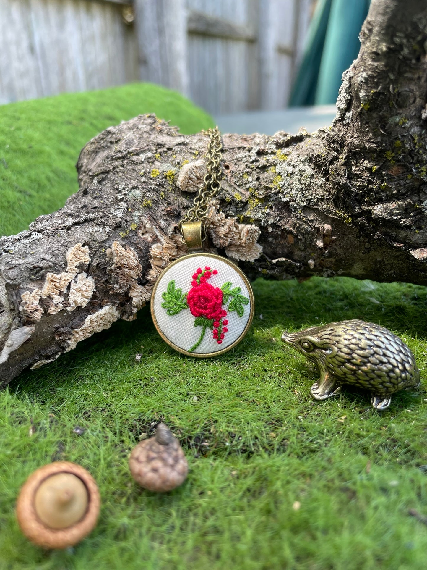 Red Rose Pendant