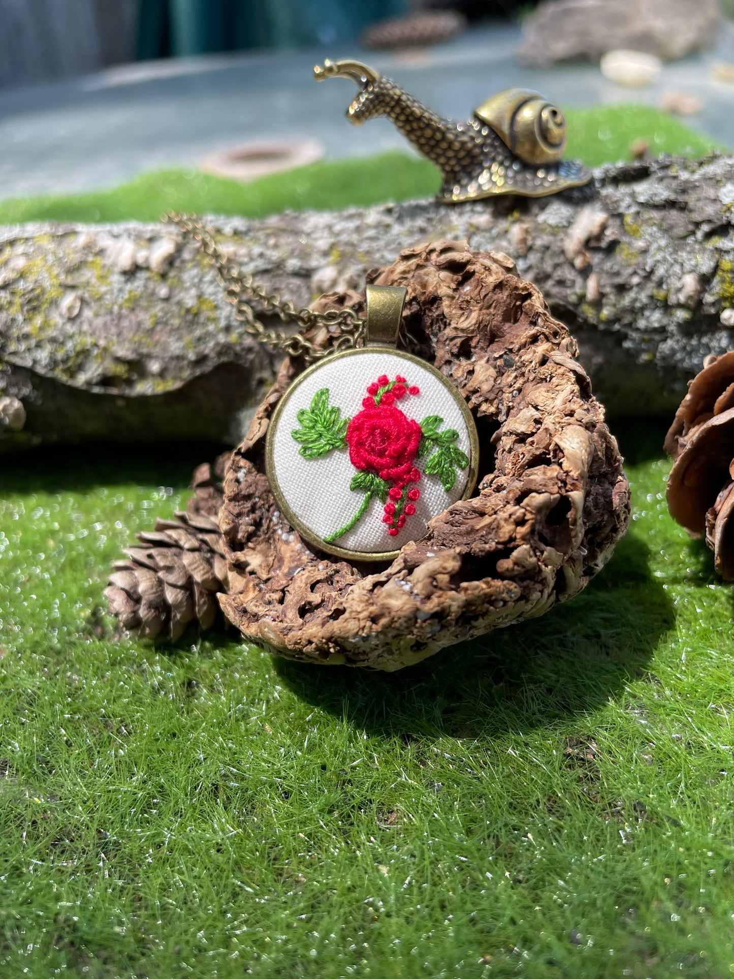 Red Rose Pendant