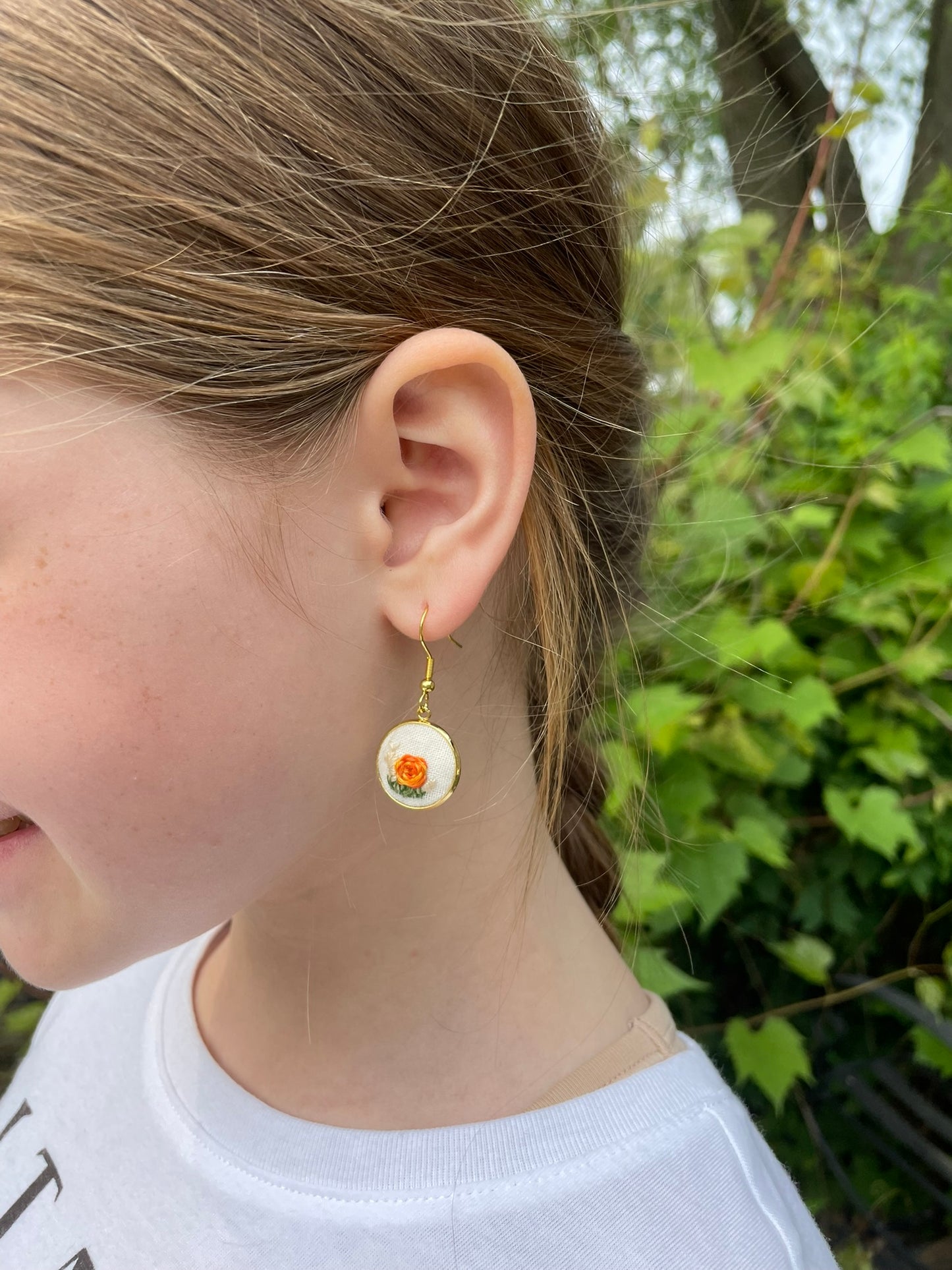 Fire Snail Dangle Earrings