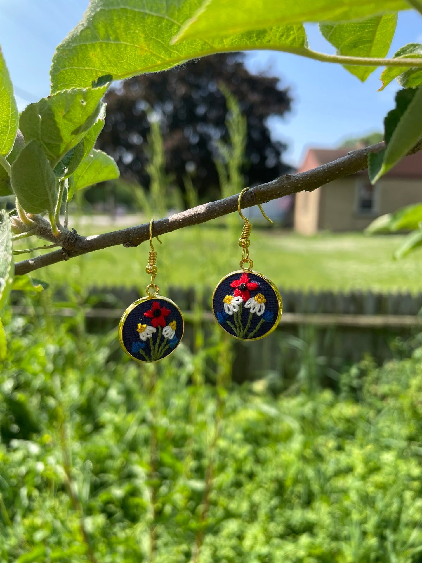 Americana Wildflower Dangle Earrings
