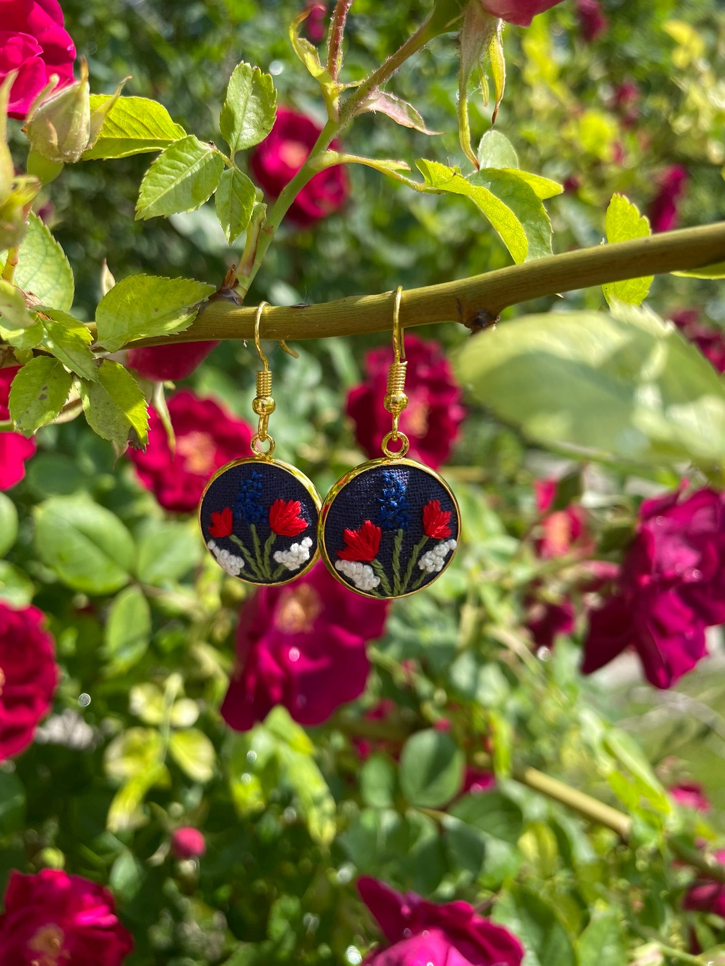 Americana Garden Dangle Earrings