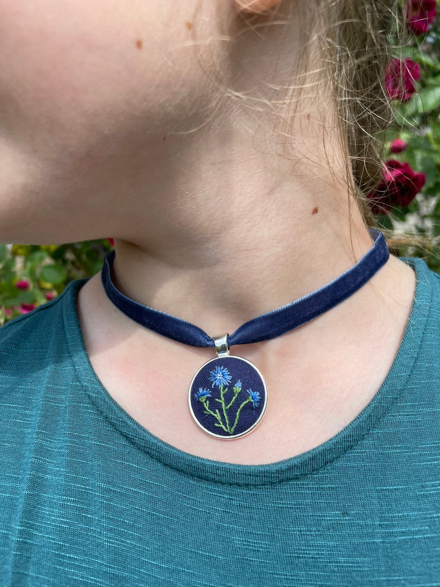 Cornflower Choker