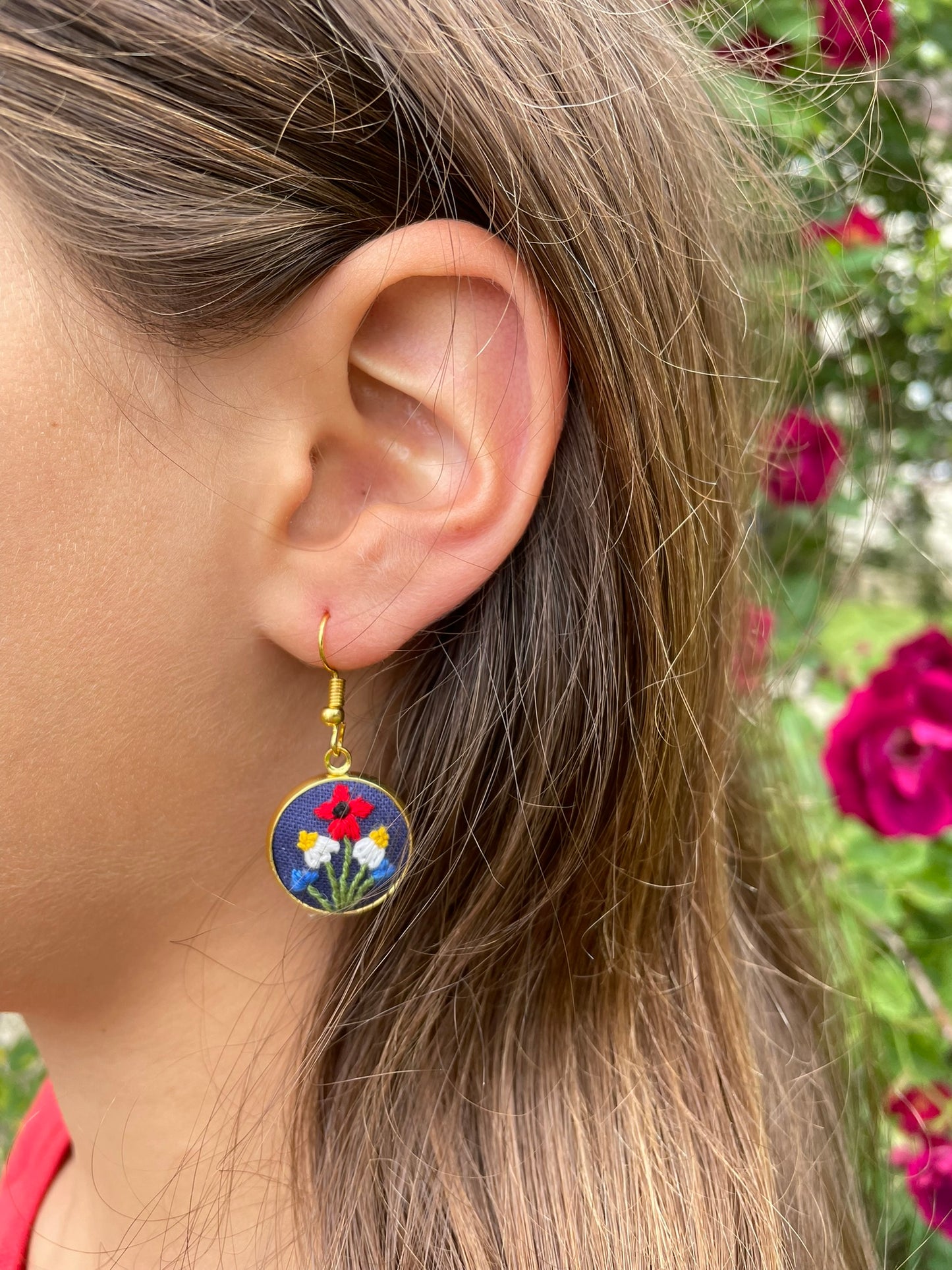 Americana Wildflower Dangle Earrings