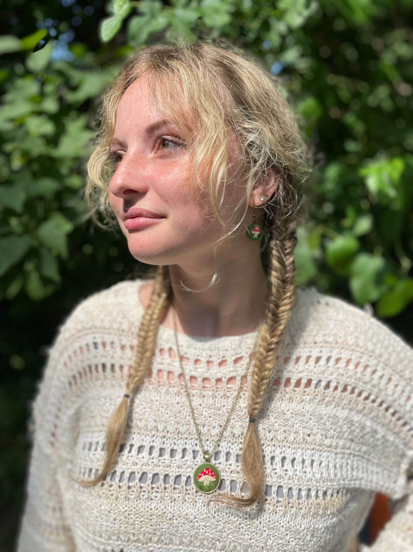 Amanita Mushroom Earrings
