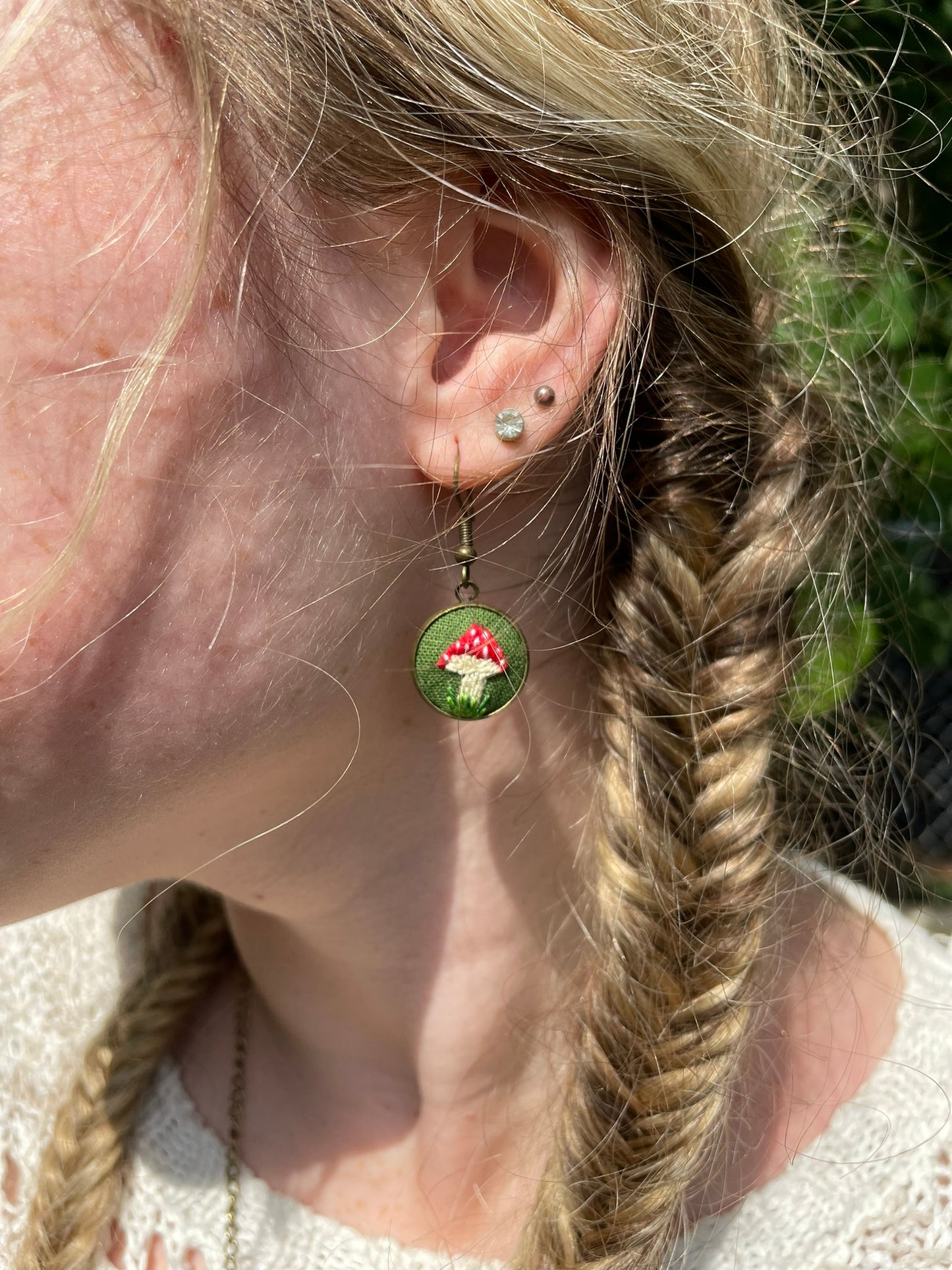 Amanita Mushroom Earrings