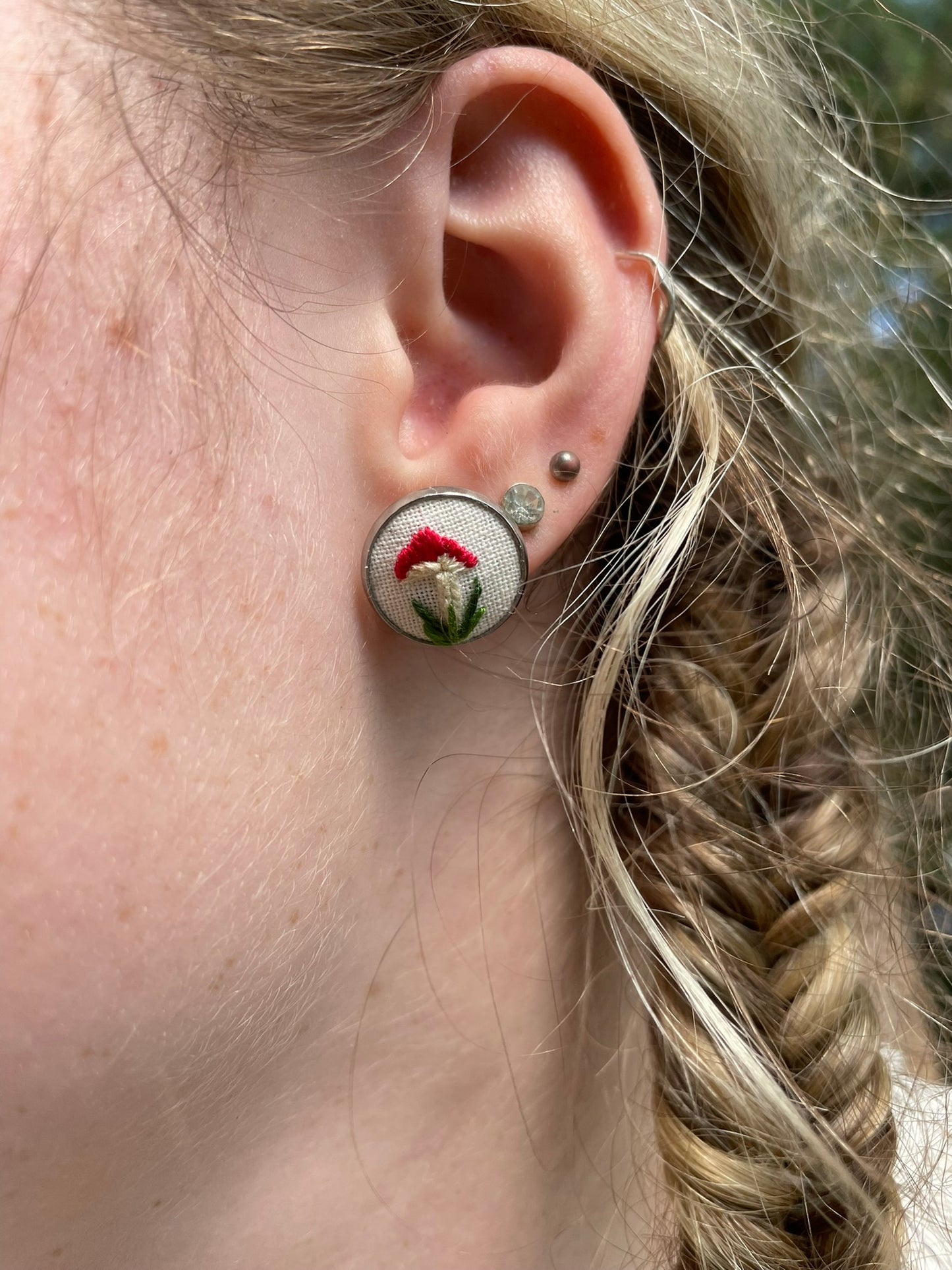 Red Mushroom Studs