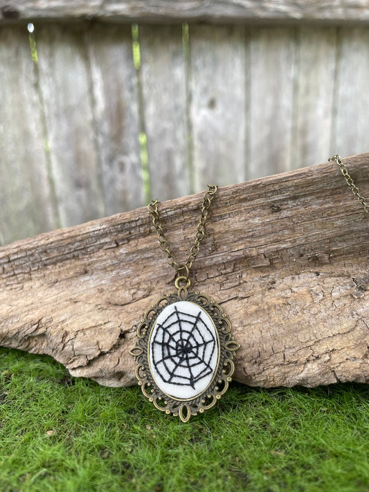 Spider Web Neckalce