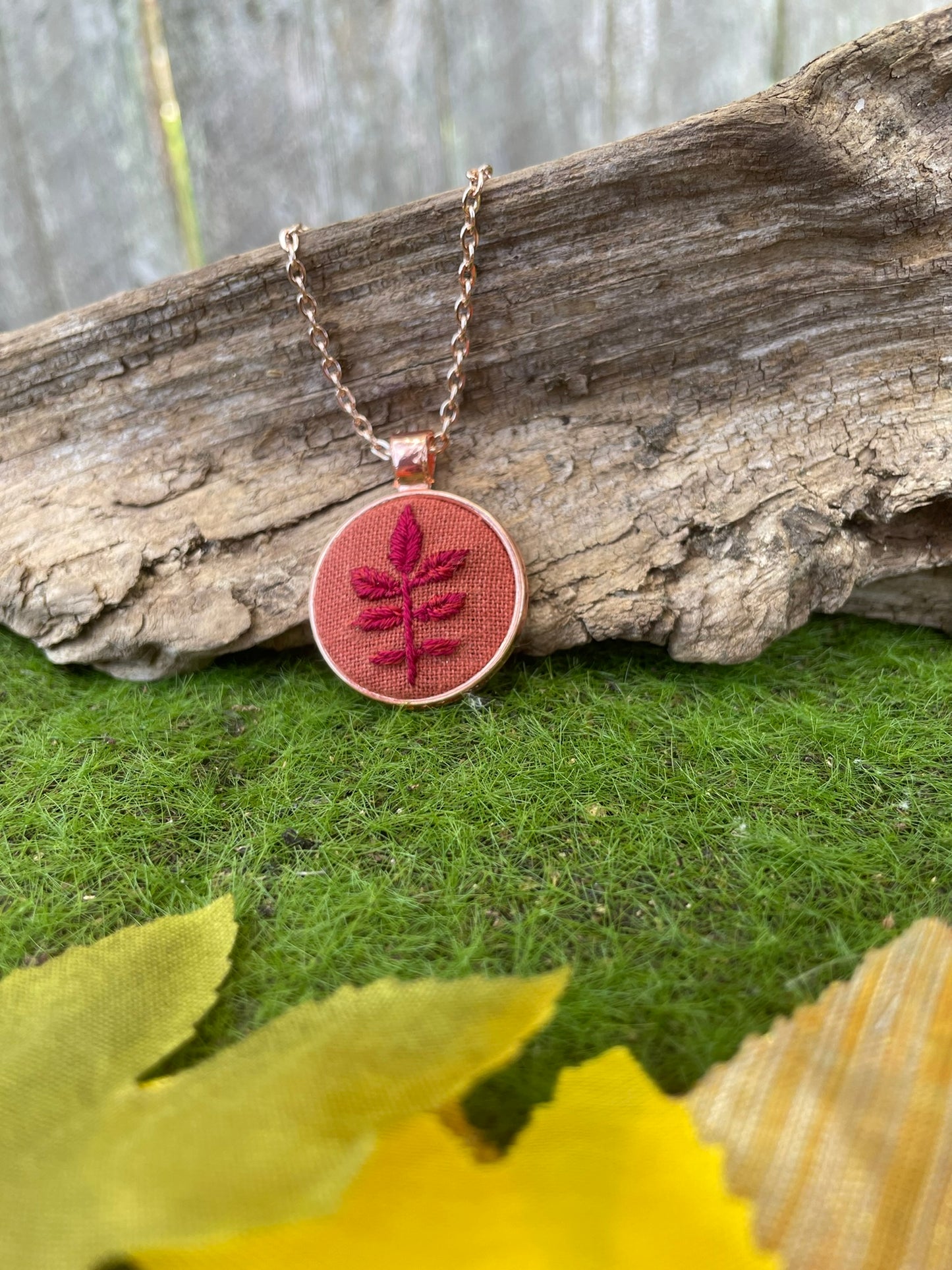 Rowan Leaf Pendant