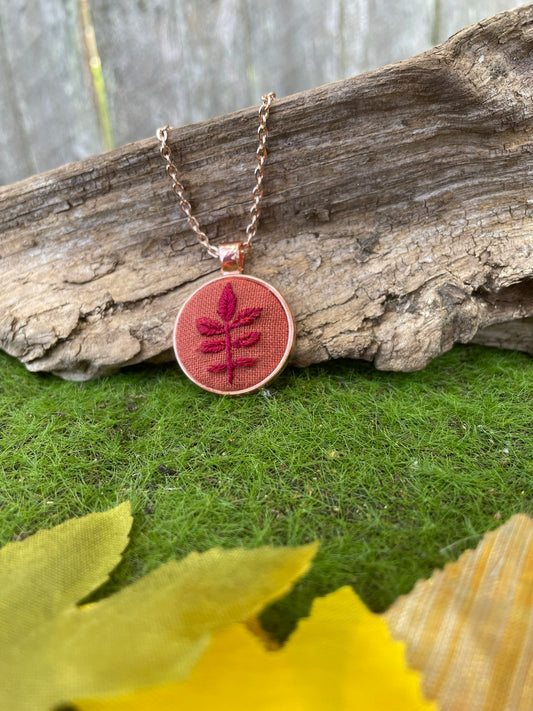 Rowan Leaf Pendant