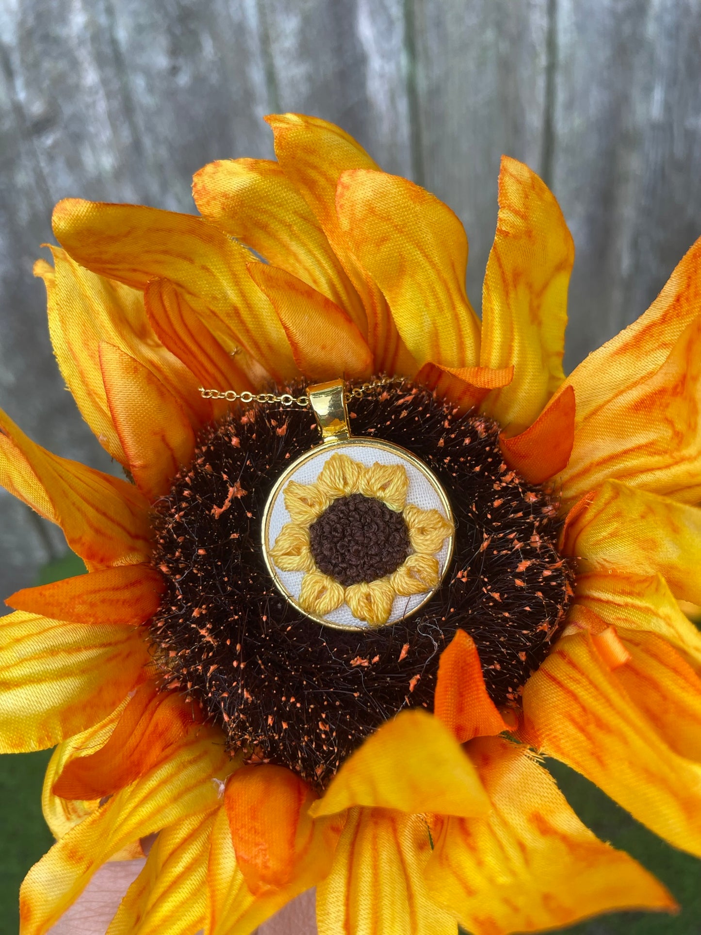 Sunflower Pendant
