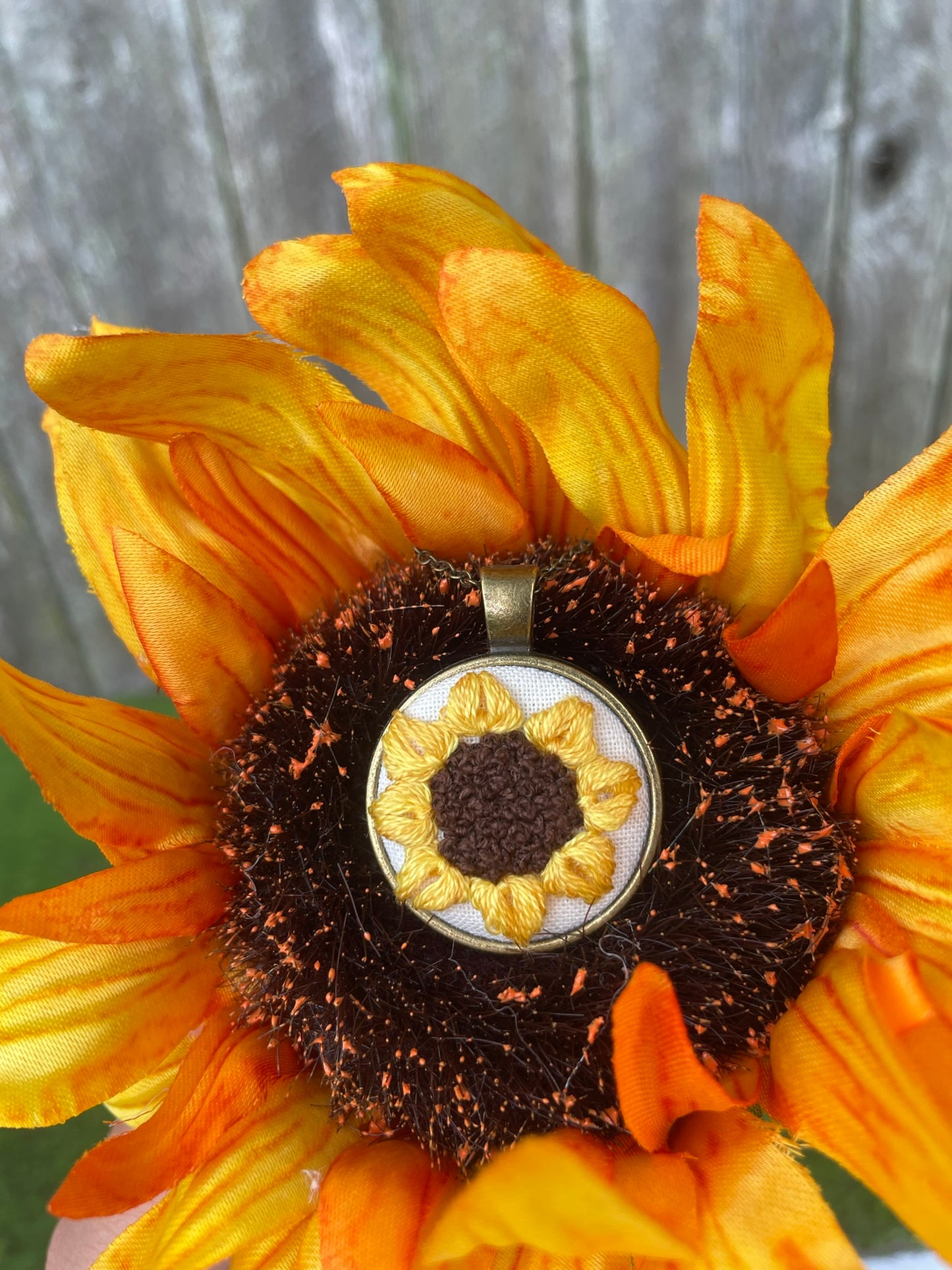 Sunflower Pendant