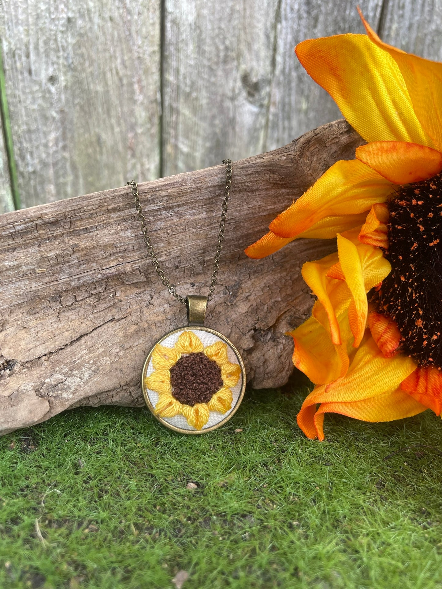Sunflower Pendant