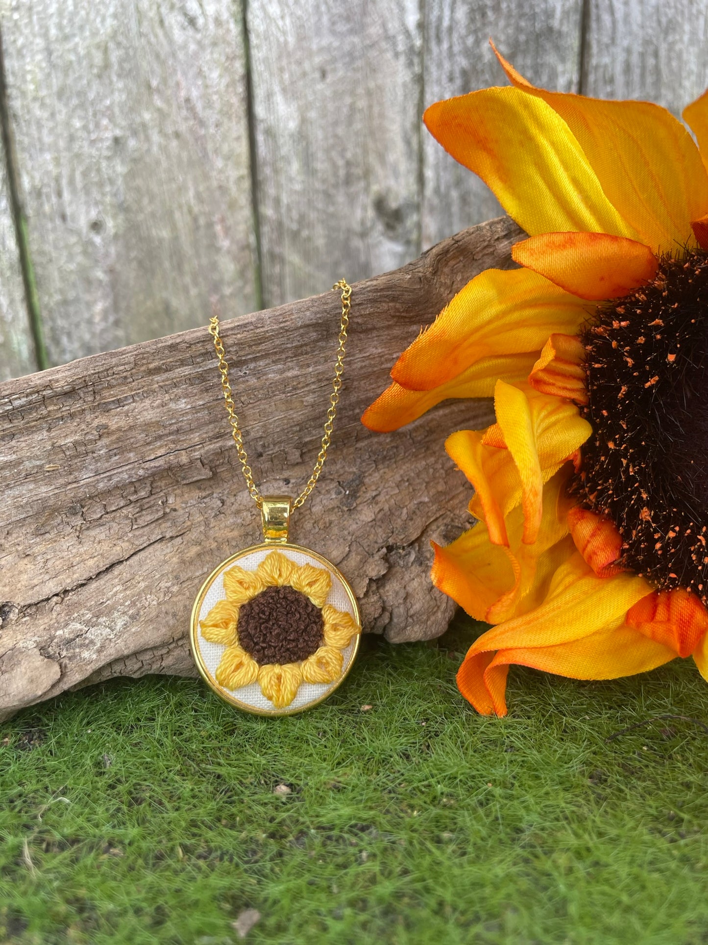 Sunflower Pendant
