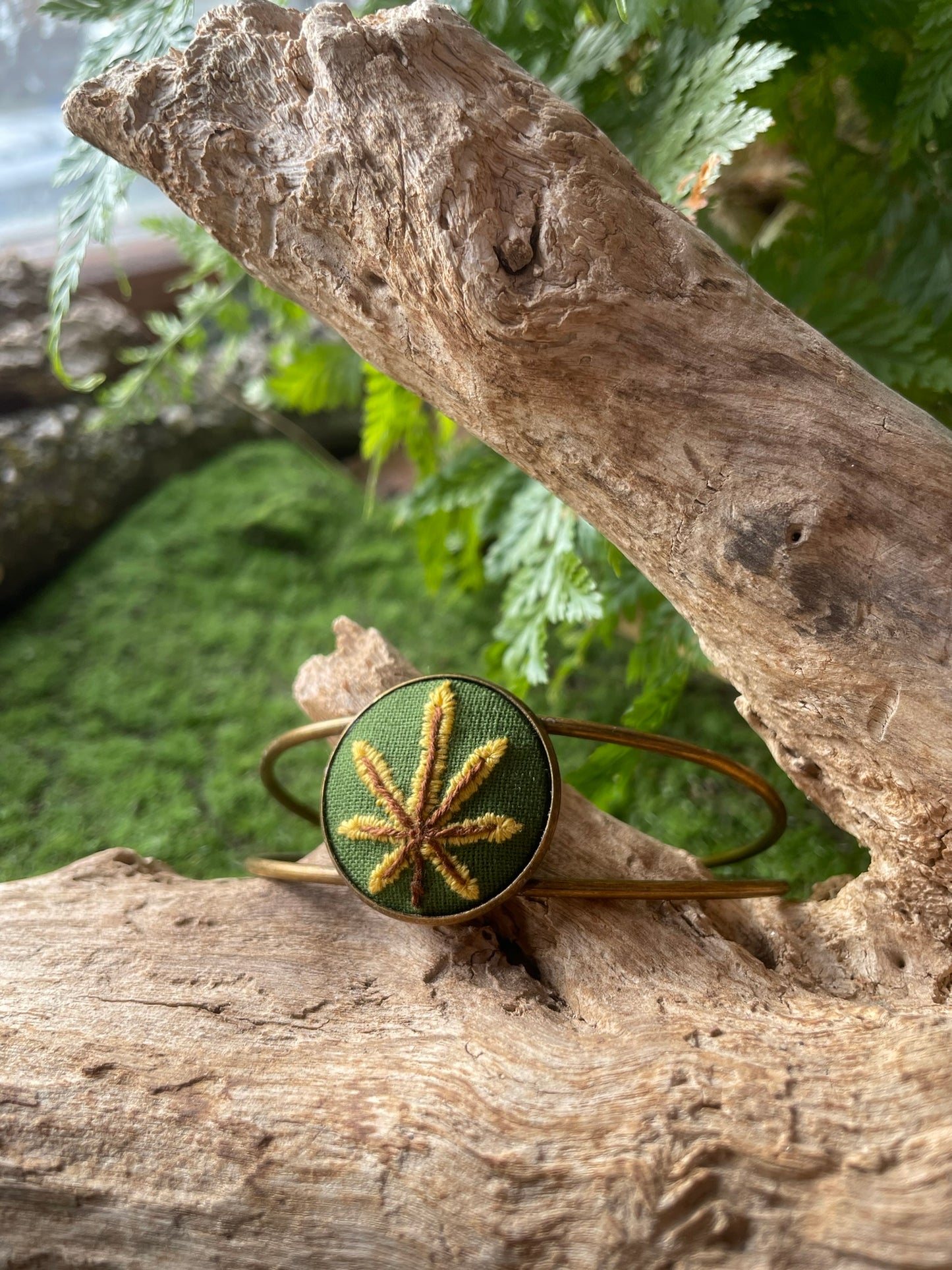 Japanese Maple Leaf Cuff Bracelet