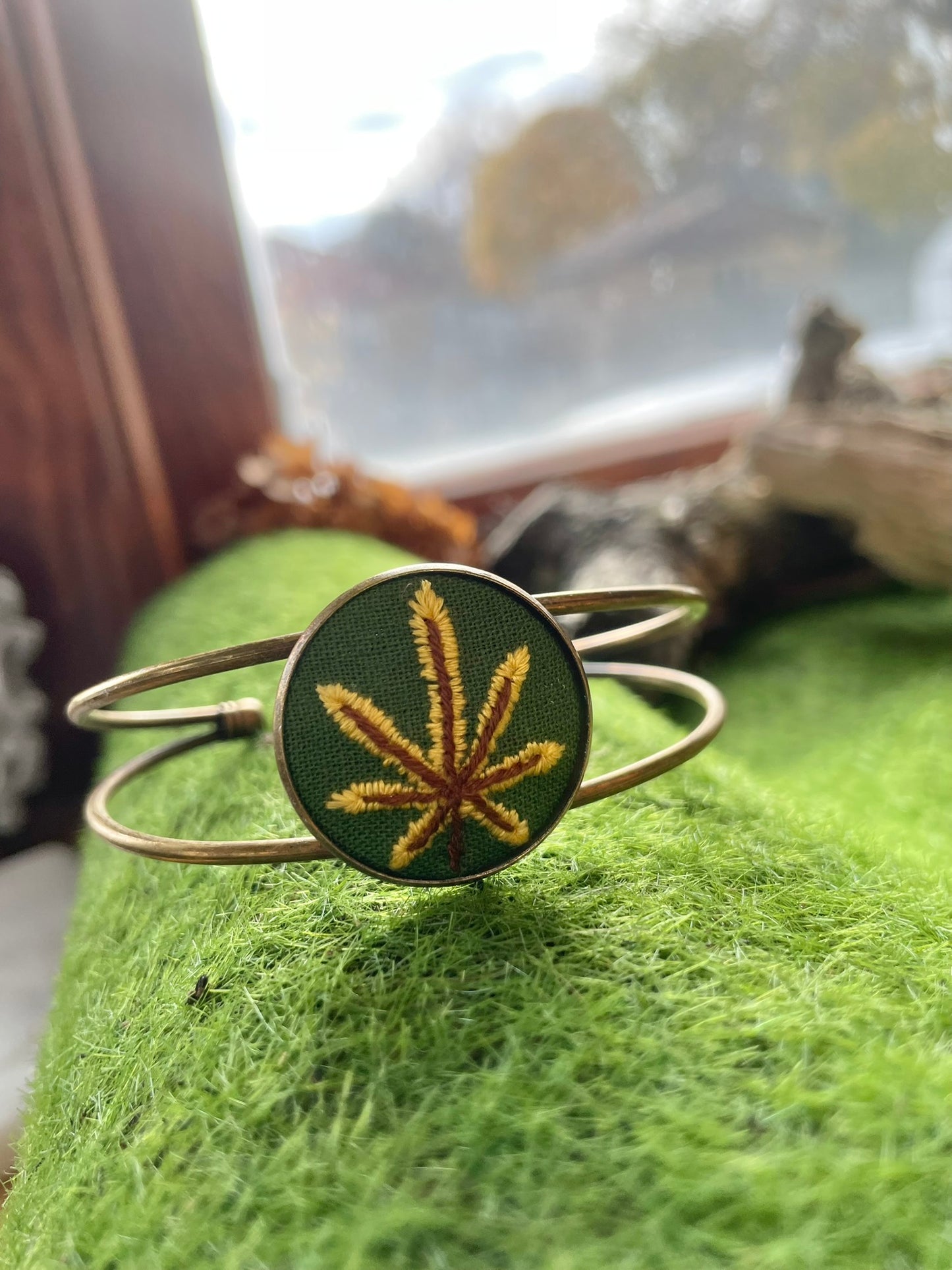Japanese Maple Leaf Cuff Bracelet