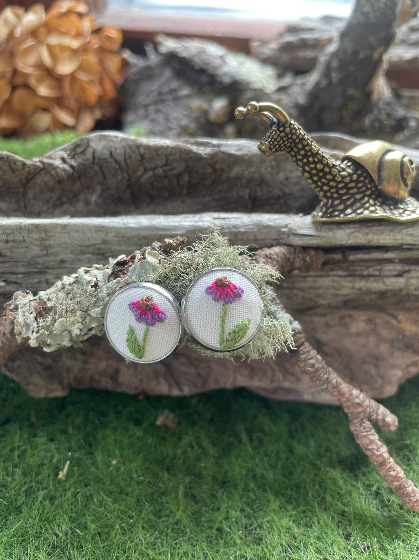 Purple Coneflower Studs
