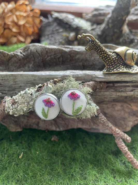 Purple Coneflower Studs
