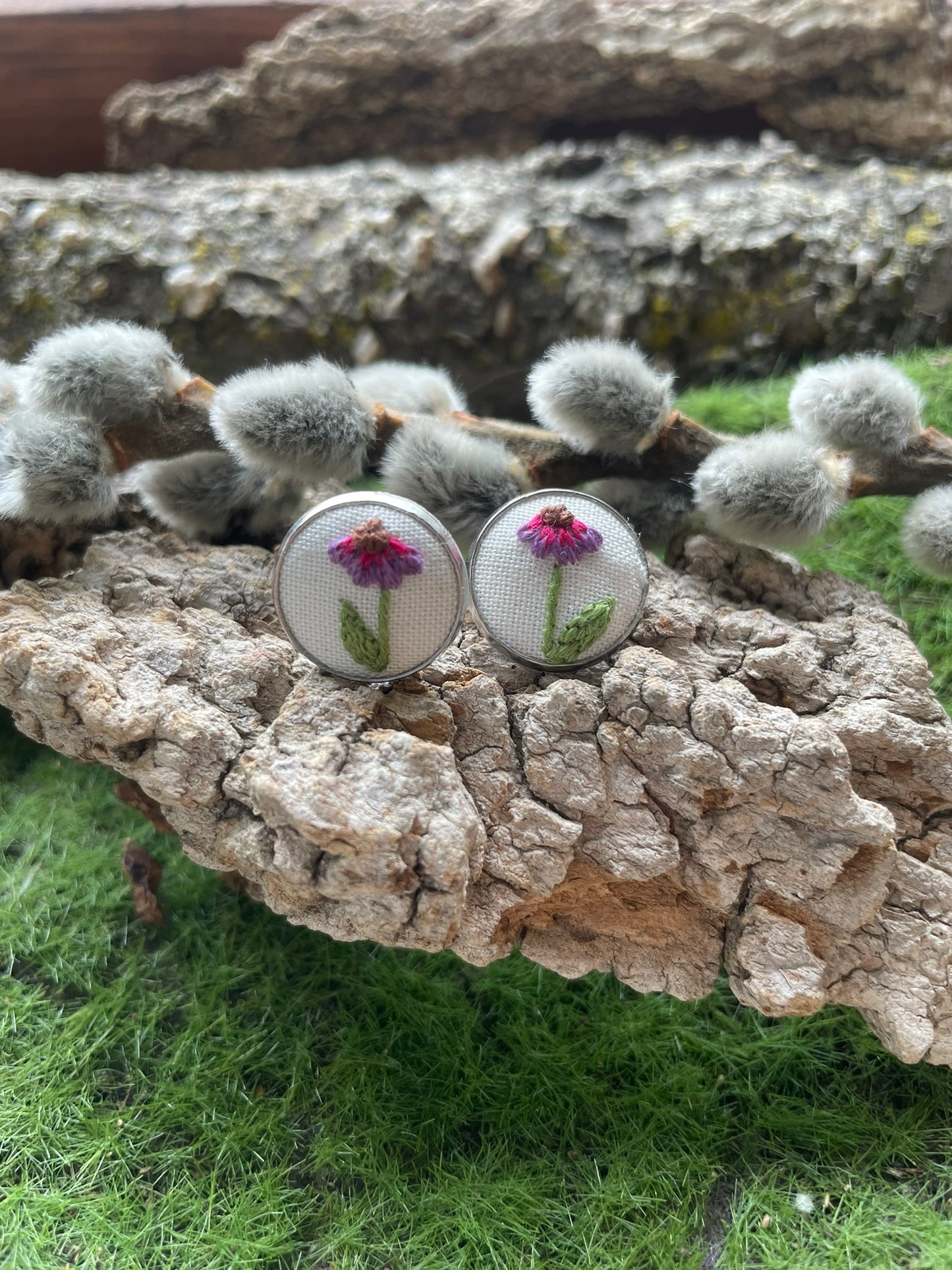 Purple Coneflower Studs