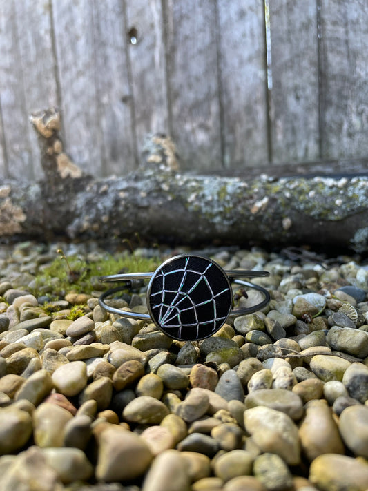 Spider Web Cuff Bracelet