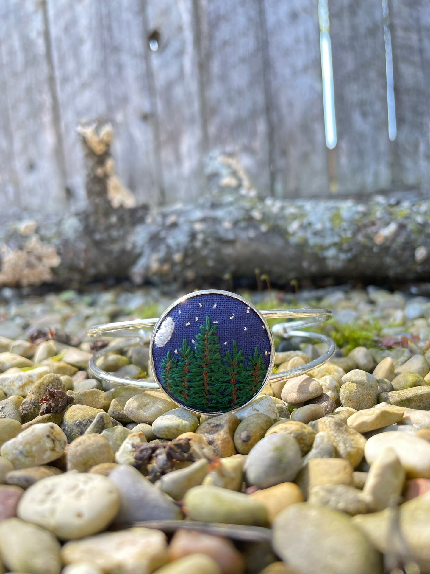 Midnight Forest Cuff Bracelet