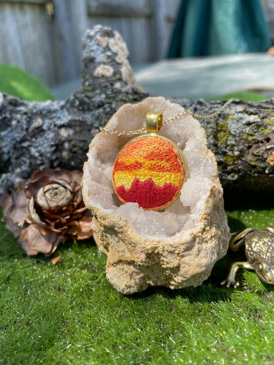 Sunset Desert Pendant