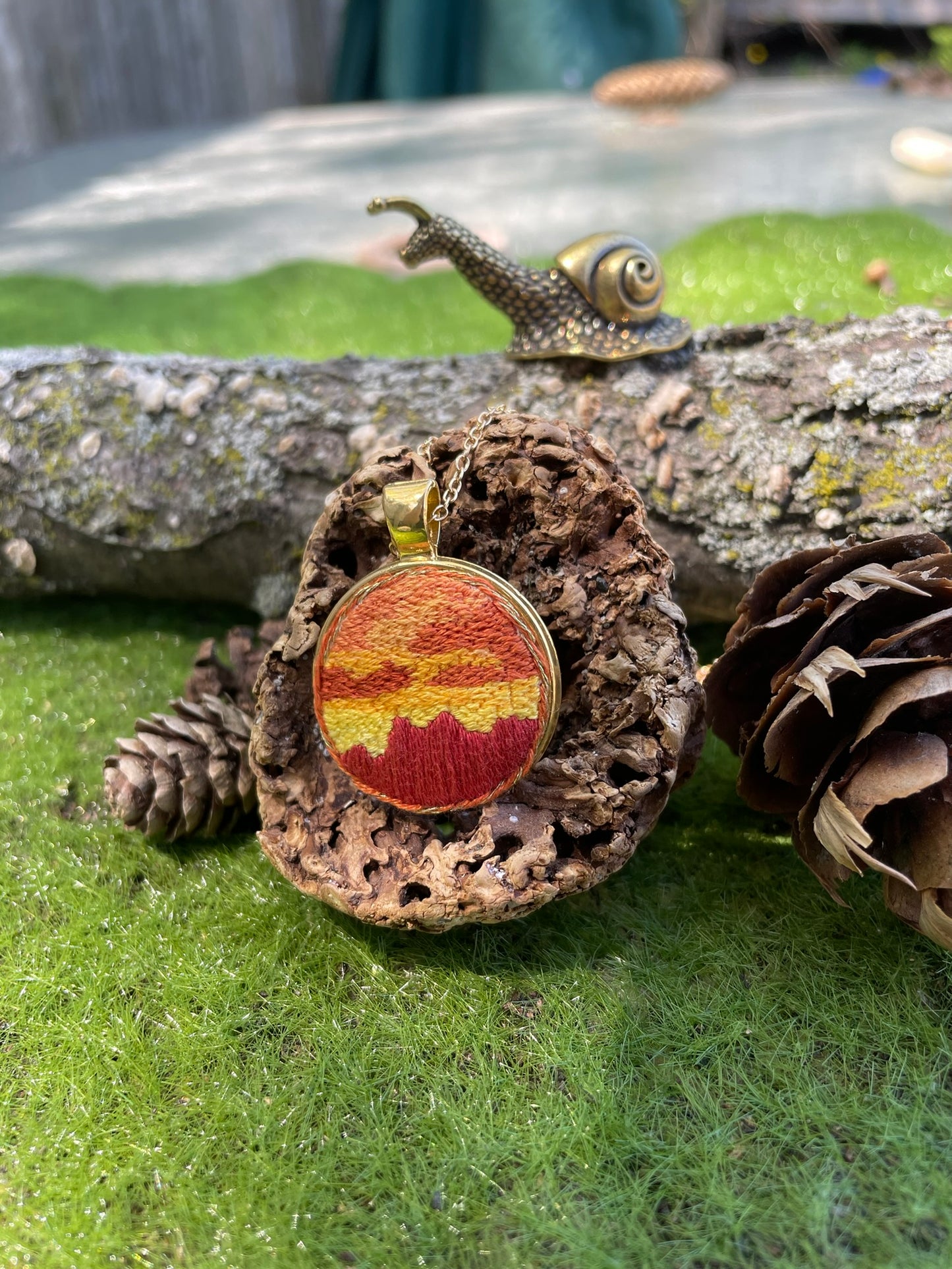 Sunset Desert Pendant