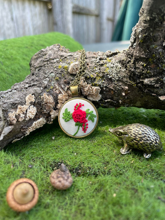 Red Rose Pendant