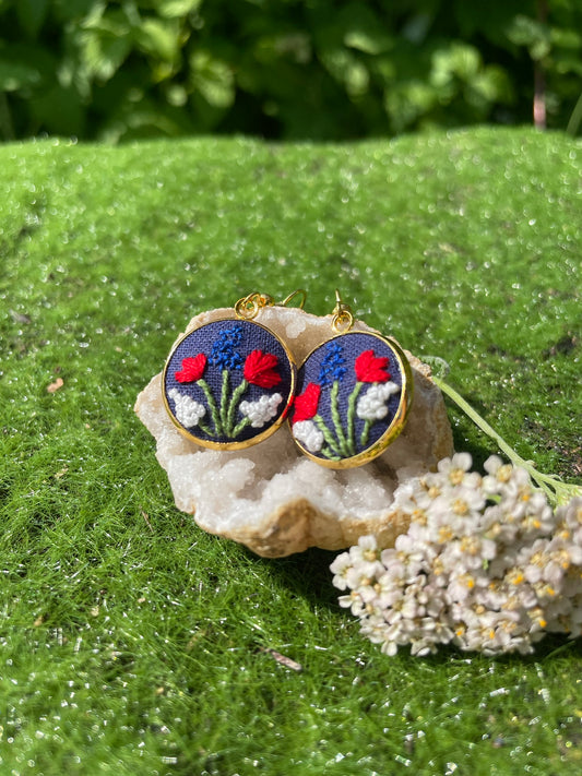 Americana Garden Dangle Earrings