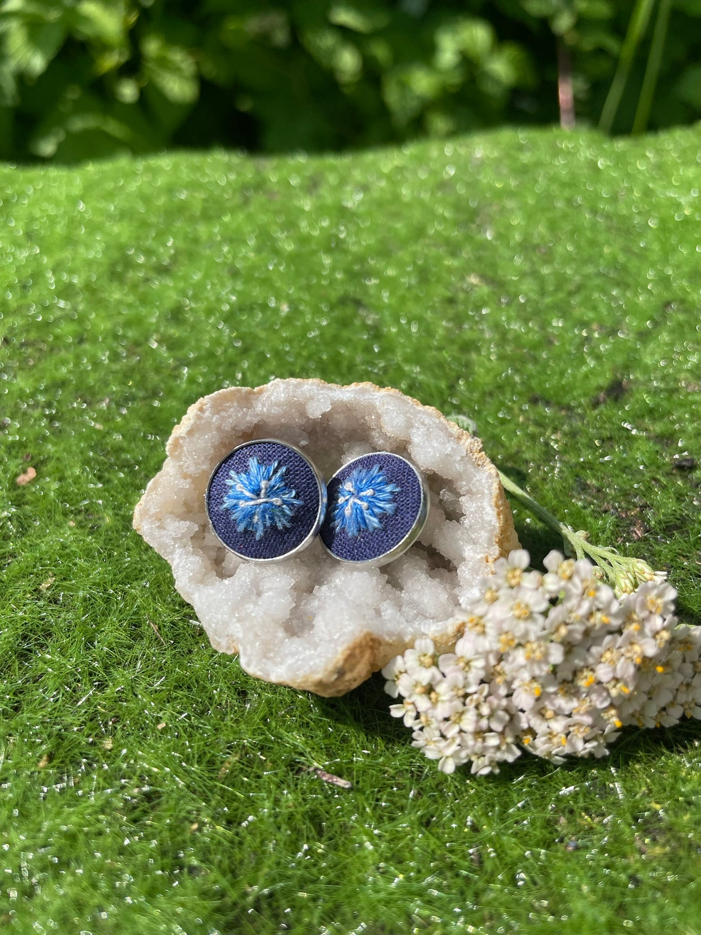 Americana Cornflower Stud Earrings