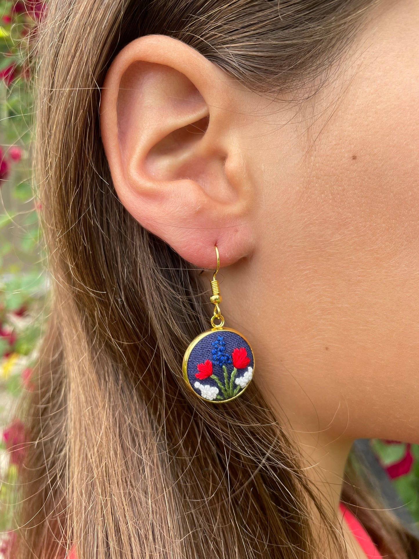 Americana Garden Dangle Earrings