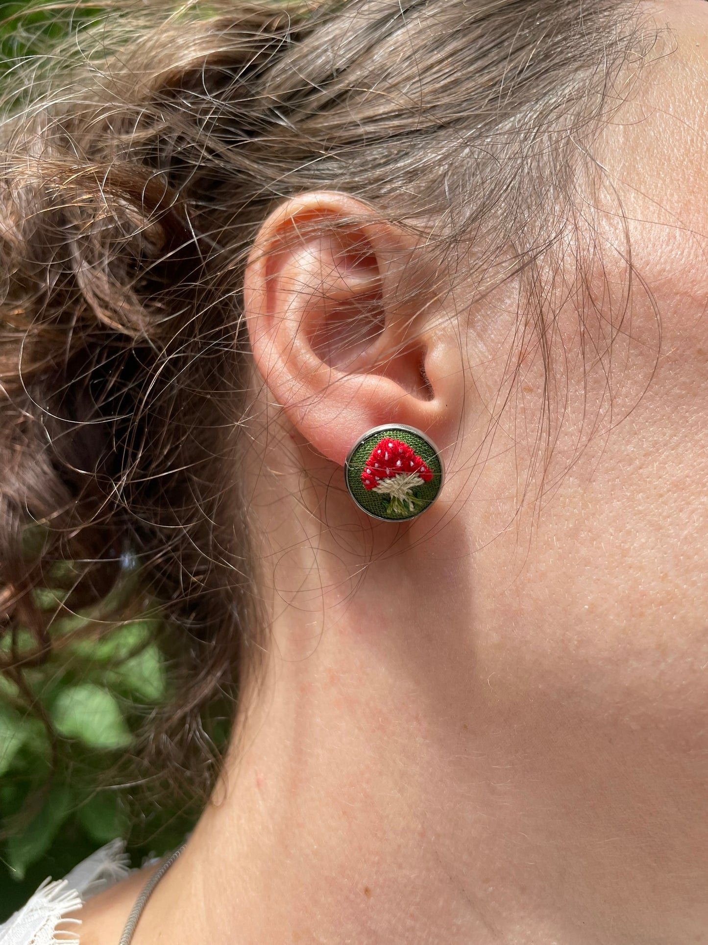 Amanita Mushroom Studs