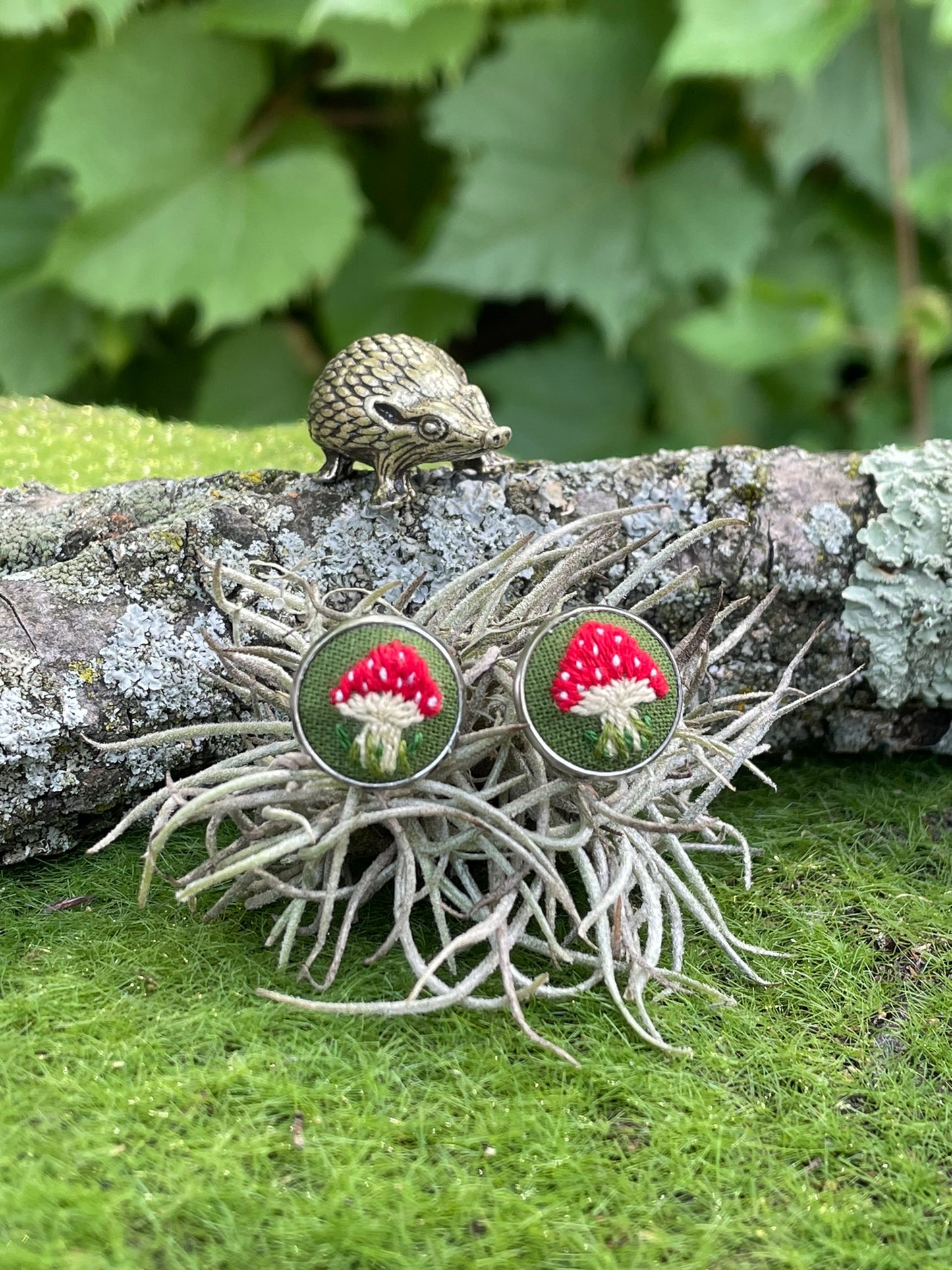 Amanita Mushroom Studs